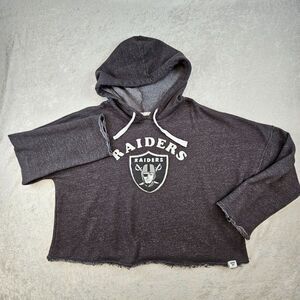 Raiders Women's Gray Hoodie Sweatshirt